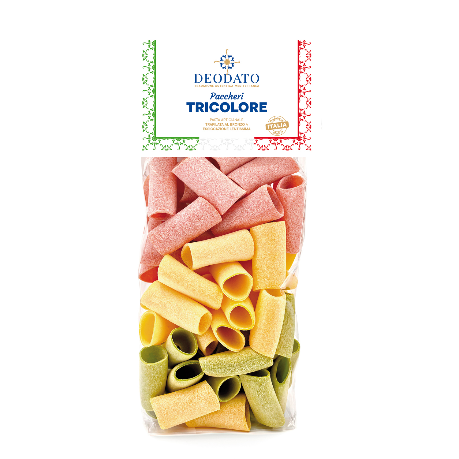 Paccheri tricolore