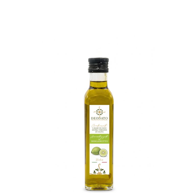 Olio Evo aromatizzato al bergamotto